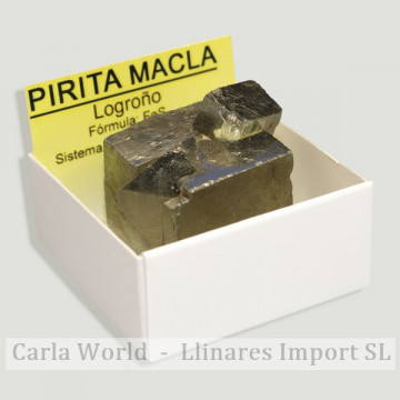 4x4 Box - Pyrite several cubes - Pérou
