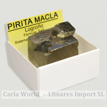 Caixa 4x4 - Pyrite vários cubos - Peru