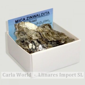 4x4 Box - Mica Zinwaldita - Brésil