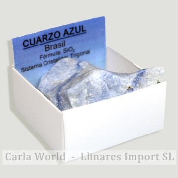 Boîte 4x4 - Quartz bleu - Brésil