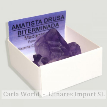 4x4 Box - Large Drusa Amethyst - Madagascar