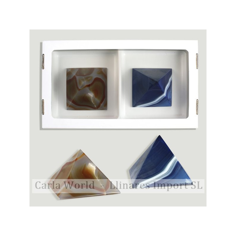 Piramide. Ágata colores surtidos. 240-260gr. Piramide. Ágata colores surtidos. 240-260gr.