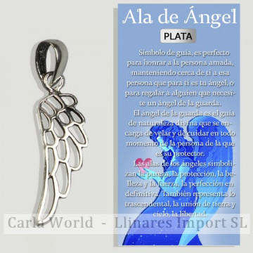 ALA ÁNGEL. Colgante Plata. 25x7mm. 