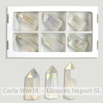 Les pointes d'Aura de quartz. 70-100gr.