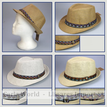 GANCHO 01. Sombrero de Verano. Modelo: 01. Colores surtidos