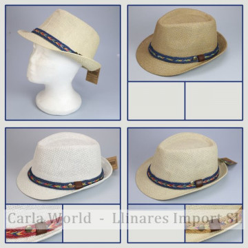 GANCHO 08. Sombrero de Verano. Modelo: 08. Colores surtidos