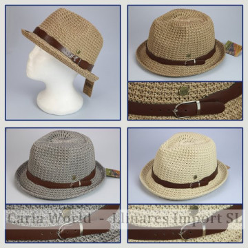 GANCHO 11. Sombrero de Verano. Modelo: 11. Colores surtidos