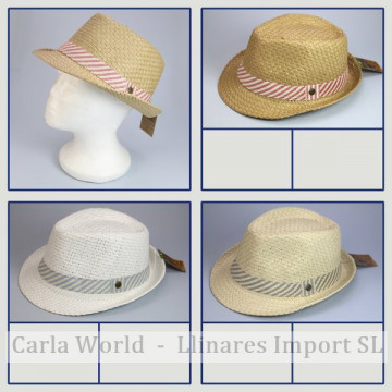 GANCHO 14. Sombrero de Verano. Modelo: 14. Colores surtidos