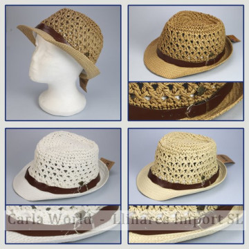 GANCHO 17. Sombrero de Verano. Modelo: 17. Colores surtidos