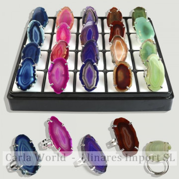 Anillo Agata silverplated....