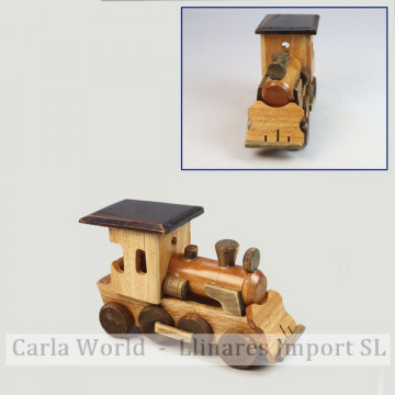 Véhicule en bois. Petit train. 13,5x8x5,3cm