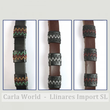 GANCHO 28. Pulsera cuero.  Modelos surtidos. 