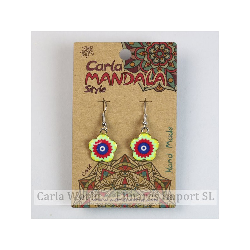 GANCHO 85. Piendentes silverplated. Modelo: Flor surtidas. GANCHO 85. Piendentes silverplated. Modelo: Flor surtidas.
