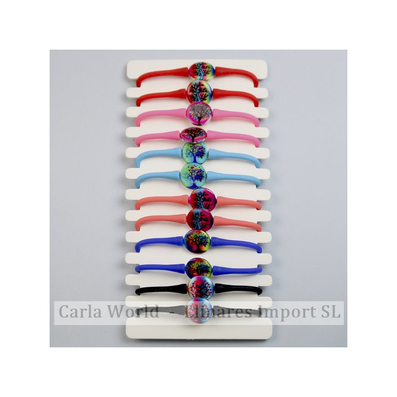GANCHO 04. Pulsera de verano silicona. Modelo: Ábol de la vida. GANCHO 04. Pulsera de verano silicona. Modelo: Ábol de la vida.