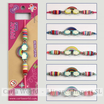 GANCHO 39. Pulsera ajustable. Modelo: Arco Iris. 