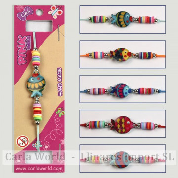 GANCHO 44. Pulsera ajustable. Modelo: Pez. 