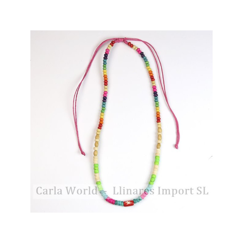 GANCHO 20. Collares de madera. Colores surtidos. GANCHO 20. Collares de madera. Colores surtidos.