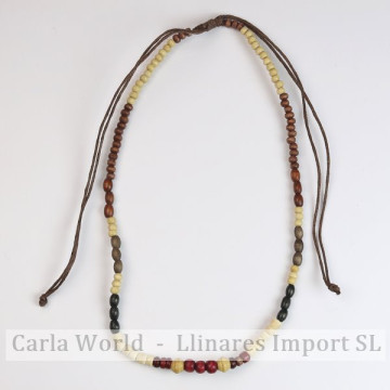 GANCHO 22. Collares de madera. Colores surtidos. 