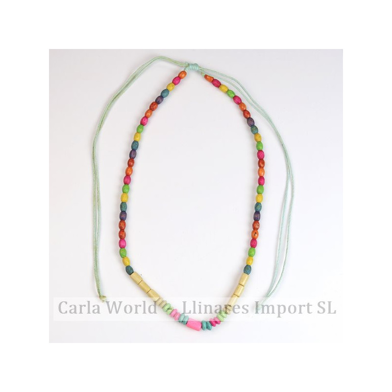 GANCHO 25. Collares de madera. Colores surtidos. GANCHO 25. Collares de madera. Colores surtidos.