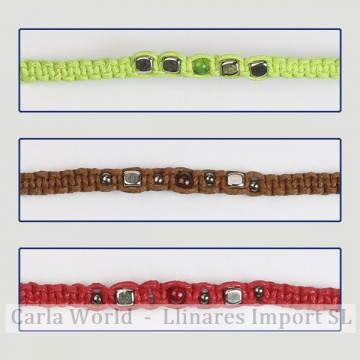 HOOK 81. Cord bracelet. Assorted models