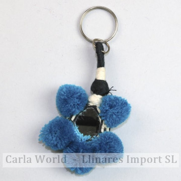 HOOK 14. Assorted pompom / shells keyrings.