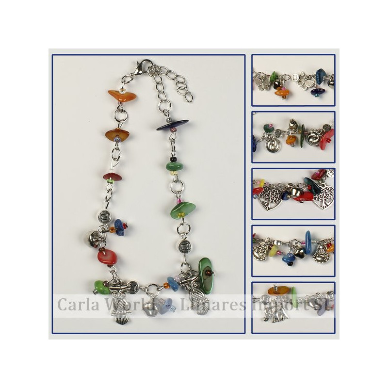 GANCHO 63. Tobillera abalorios con cierre metal. Modelos sutidos. GANCHO 63. Tobillera abalorios con cierre metal. Modelos sutidos.