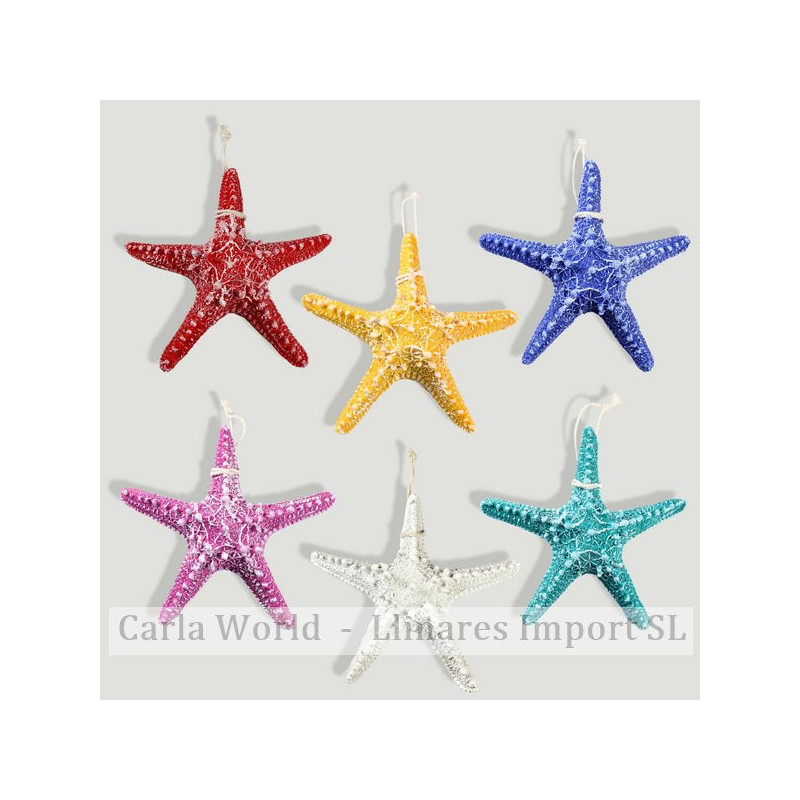 Estrella mar resina. Colores surtidos. 13 cm. Estrella mar resina. Colores surtidos. 13 cm.