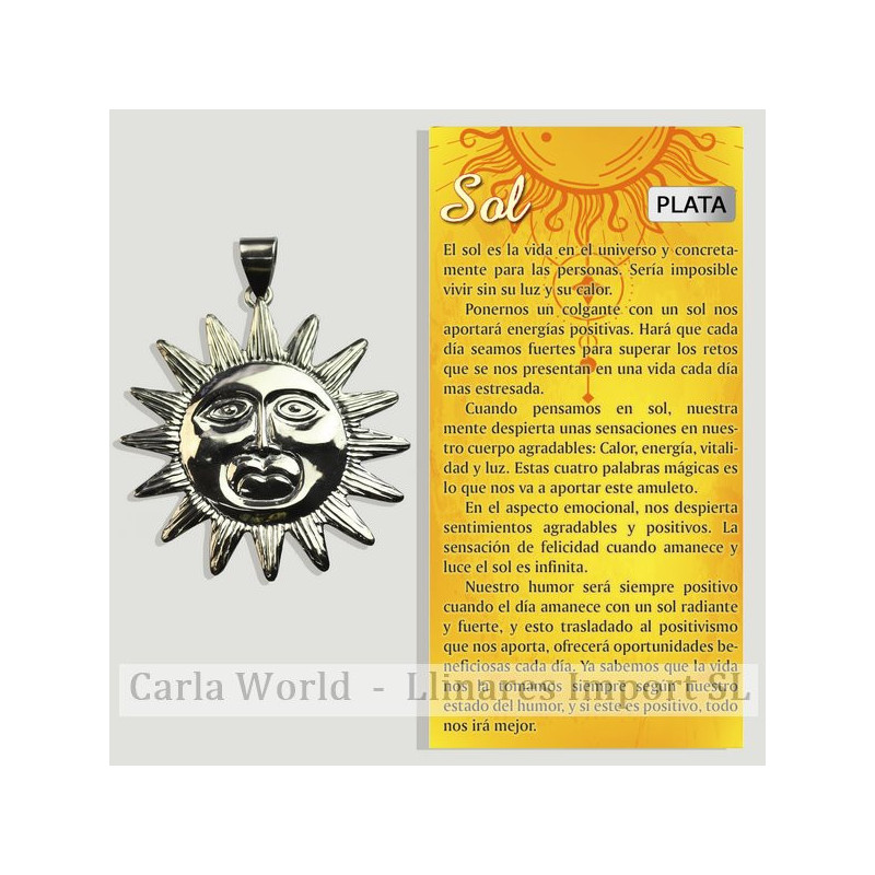 SOL RADIANTE. Colgante Plata. SOL RADIANTE. Colgante Plata.