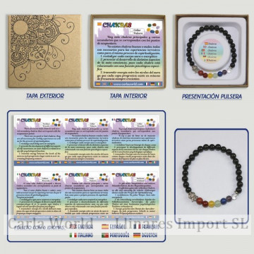 Chakra. Pulseira com Onyx....