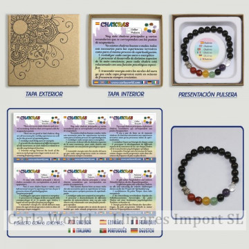 Chakra. Pulseira com Onyx....