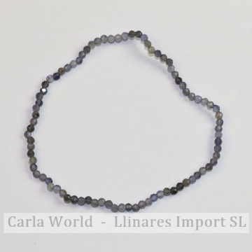 IOLITE. Faceted ball bracelet. 2mm. 