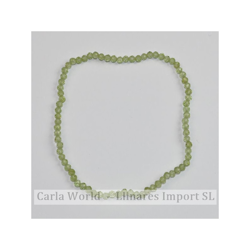 PERIDOTO. Pulsera bola facetada. 2mm. PERIDOTO. Pulsera bola facetada. 2mm.