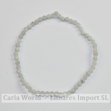 MOONSTONE. Faceted ball bracelet. 2mm. 