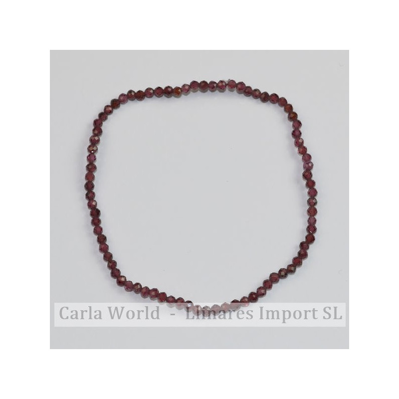 GARNET. Faceted ball bracelet. 2mm. GARNET. Faceted ball bracelet. 2mm.