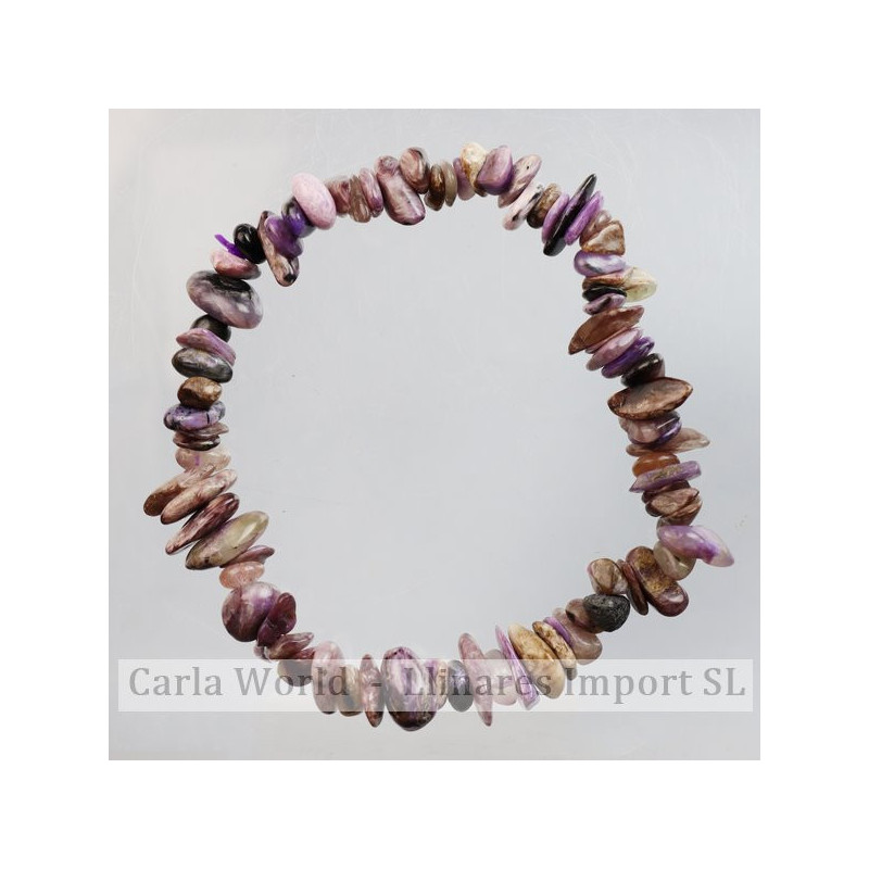 Pulseira de chip elástico. Charoite Pulseira de chip elástico. Charoite