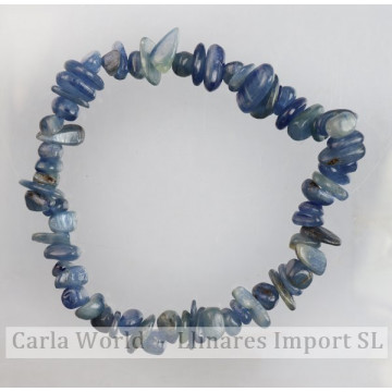 Elastic chip bracelet. Kyanite