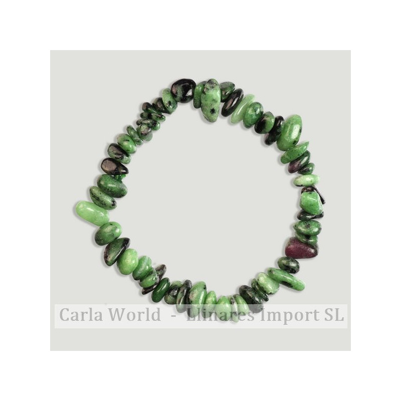 Pulseira de chip elástico. Zoisite Pulseira de chip elástico. Zoisite
