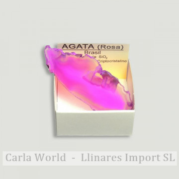 Cajita 4x4 - Ágata chapa rosa - Brasil. 