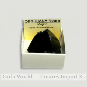 4x4 box - Black obsidian - Mexico.