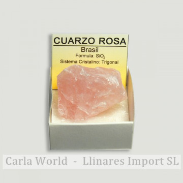 4x4 box - Rose Quartz - Brazil.