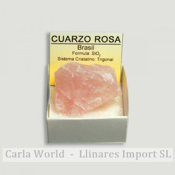 Cajita 4x4 - Cuarzo Rosa - Brasil. 