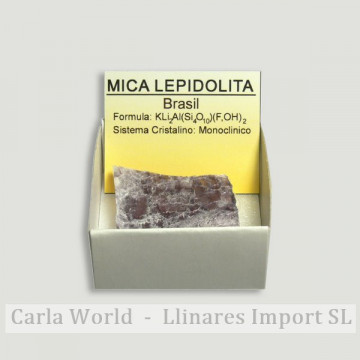 4x4 box - Mica Lepidolita - Brazil.