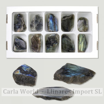 Labradorite 1 side polished. (To 10)