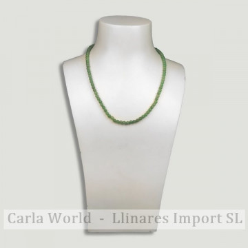 Green Aventurine ball necklace 4mm. 40cm approx.