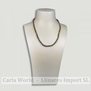 Picasso stone ball necklace 4mm. 40cm approx.