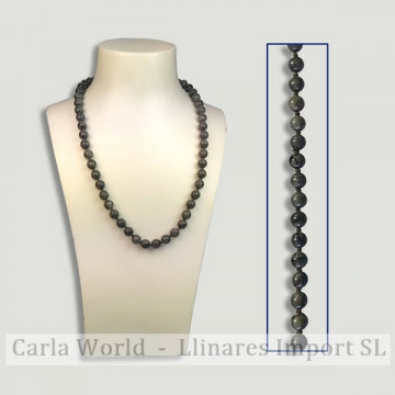 Picasso stone ball 8mm necklace. 50cm approx.