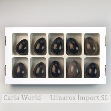 Huevos obsidiana 60-80gr. (Al10) 