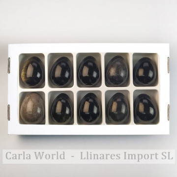 Ovos de obsidiana 100-125gr. (Al10)