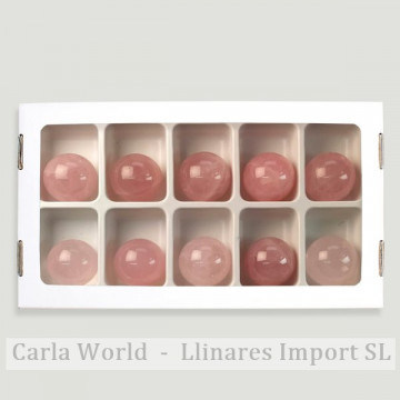 Rose Quartz Ball. 3-3.5cm approx. (Al10)