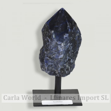 Punda Sodalite metal base. 12x6cm approx.